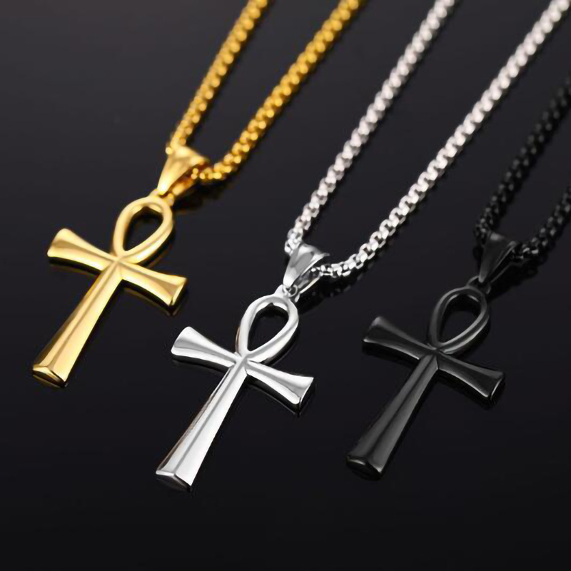 Women'S Egyptian Accessories - Stainless Steel Egyptian Ankh Necklace For