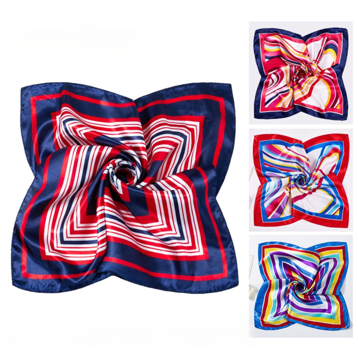 Silk Scarf Square - 50*50cm Square Silk Scarves Scarf Women's