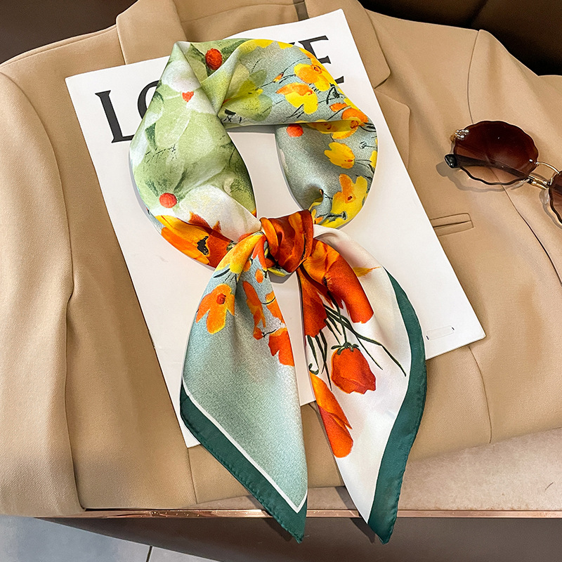 Silk Scarf Square - 70x70cm Silk Scarf Square For Women