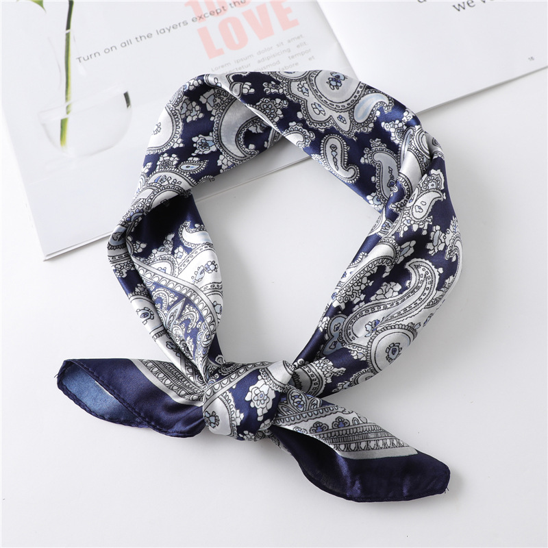 Silk Scarf Square - 60cm Luxury Square Silk Scarf For