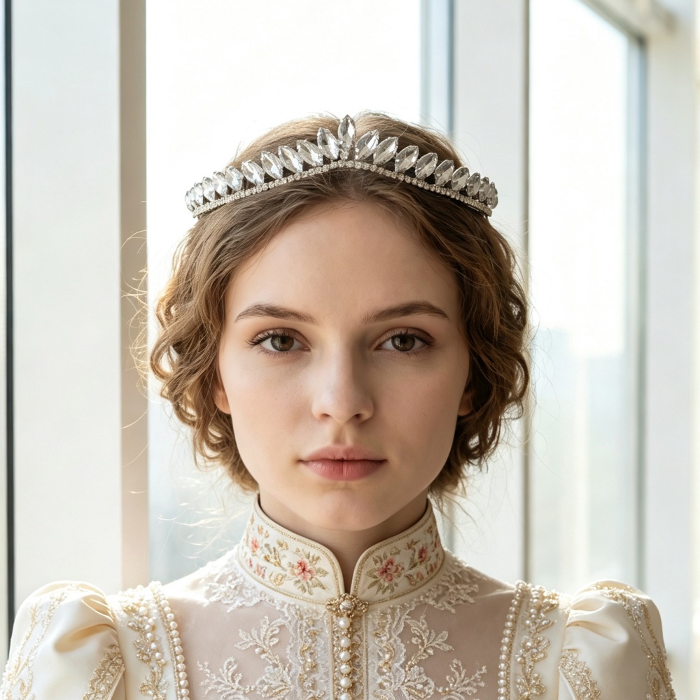 Women Accessories For Wedding - Minimalist Crystal Wedding Hair Tiaras For
