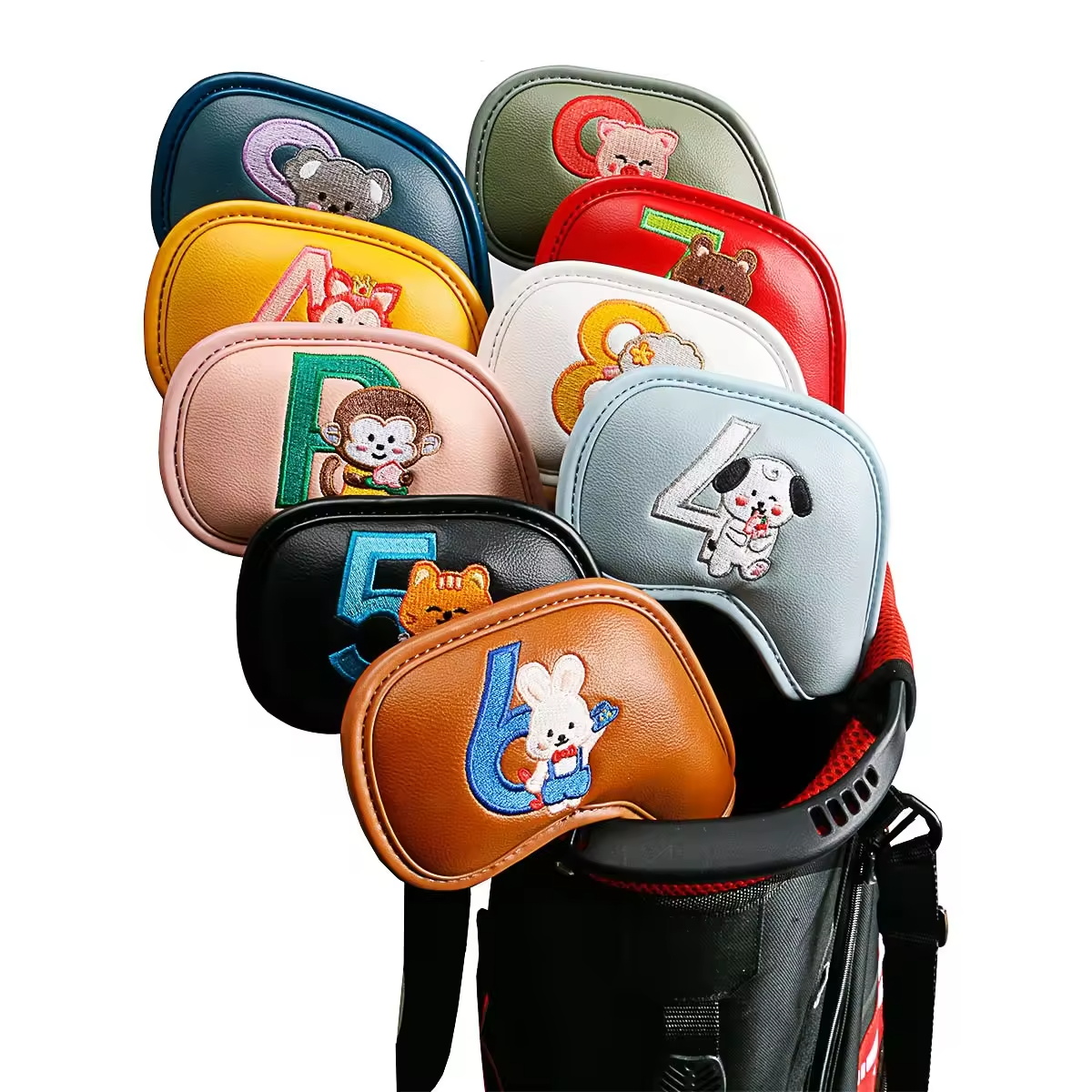 Women Accessories For Gift - 9Pcs Cute Cartoon Animal Golf Iron