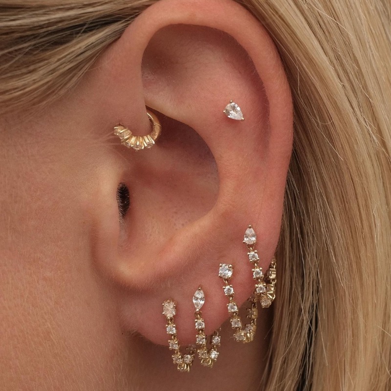 Women Accessories Earrings - 925 Sterling Silver Earrings Set for