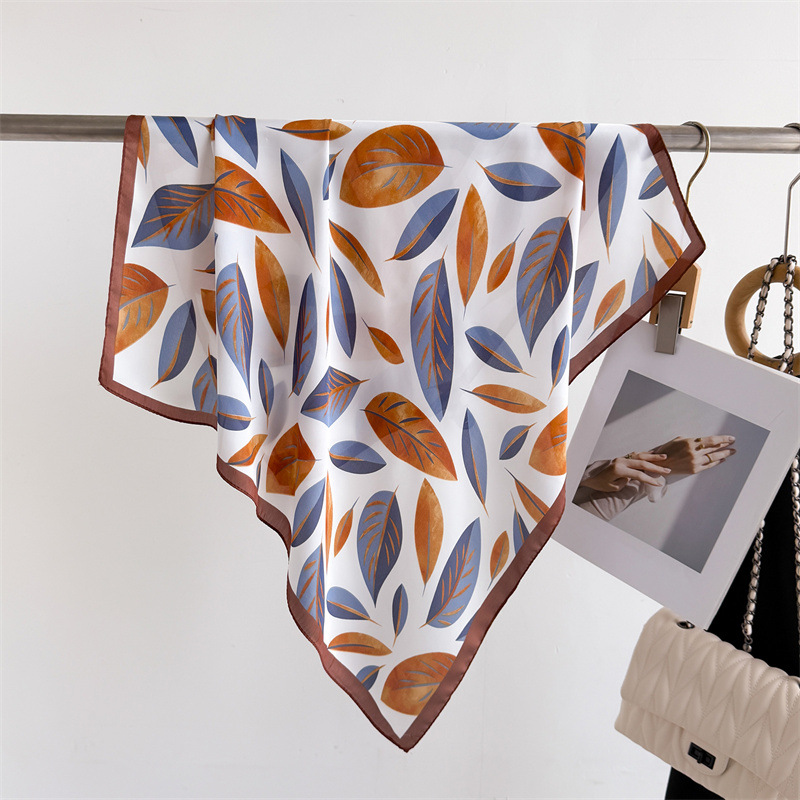 Silk Scarf Square - Luxury Brand Print 70cm Square Scarves