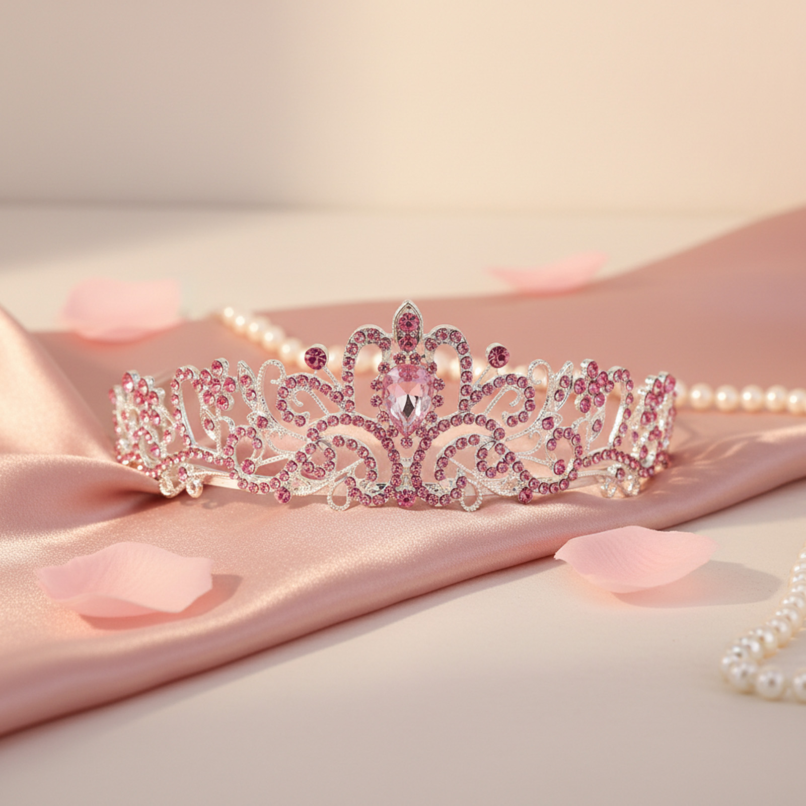 Elegant Bridal Crown Sparkly R - Women Accessories For Wedding 评论和价格