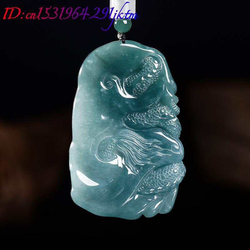 Natural Burmese Jadeite Dragon - Women Accessories For Gift 评论和价格