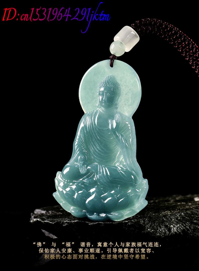 Natural Burmese Jadeite Buddha - Women Accessories For Gift 评论和价格