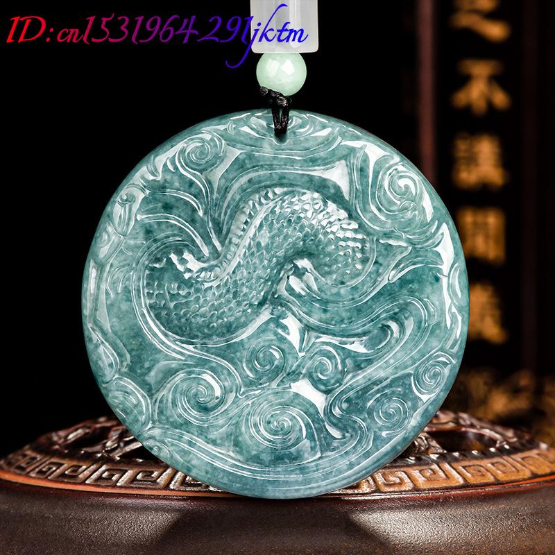Burmese Jadeite Dragon Pendant - Women Accessories For Gift 评论和价格