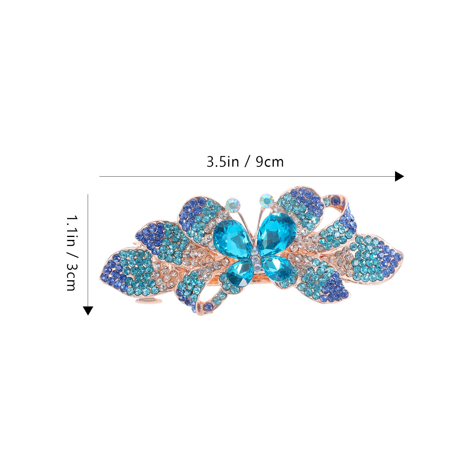 Rhinestone Hair Clip Metal Bar - Women'S Formal Accessories 评论和价格