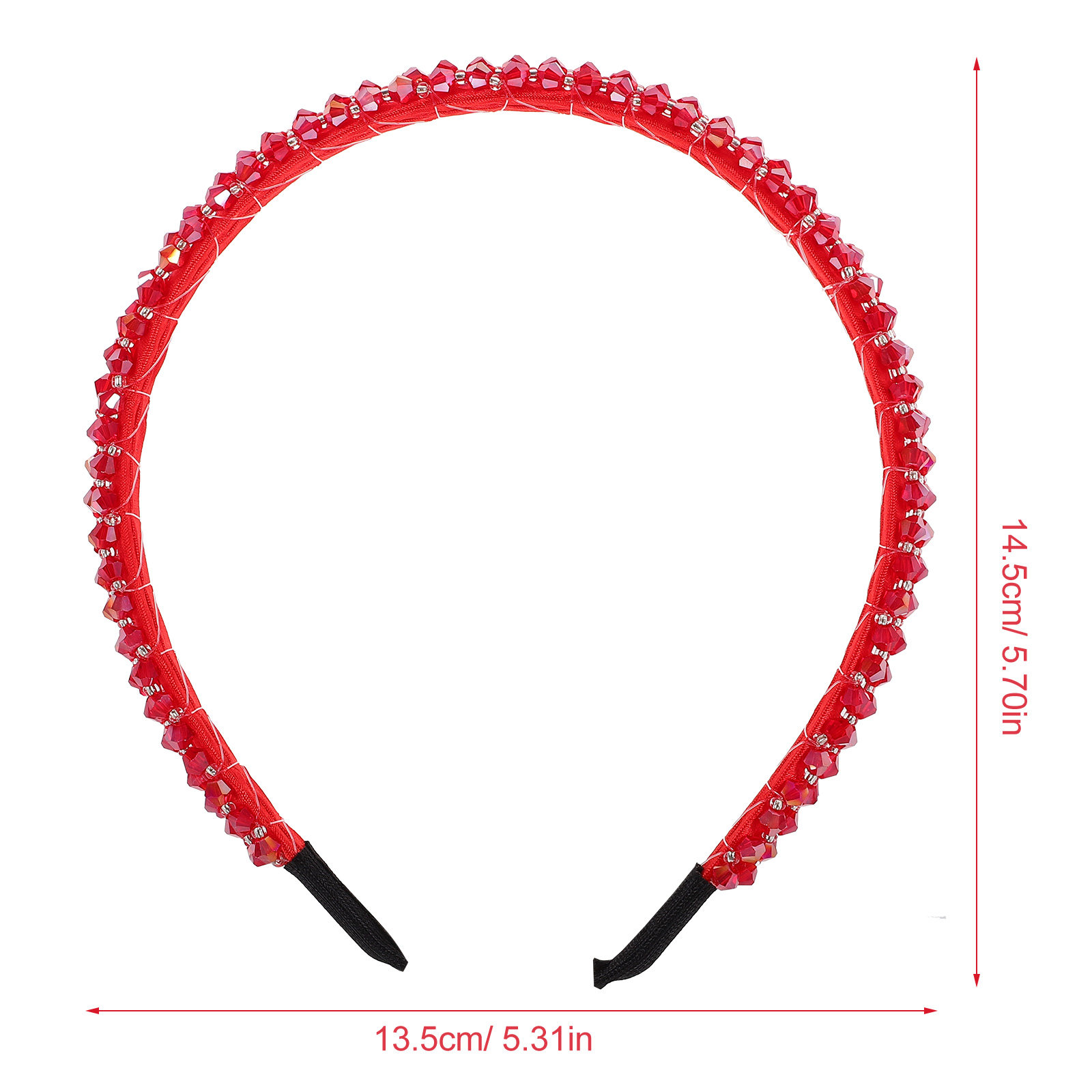 Crystal Headband Red for Women - Women'S Formal Accessories 评论和价格