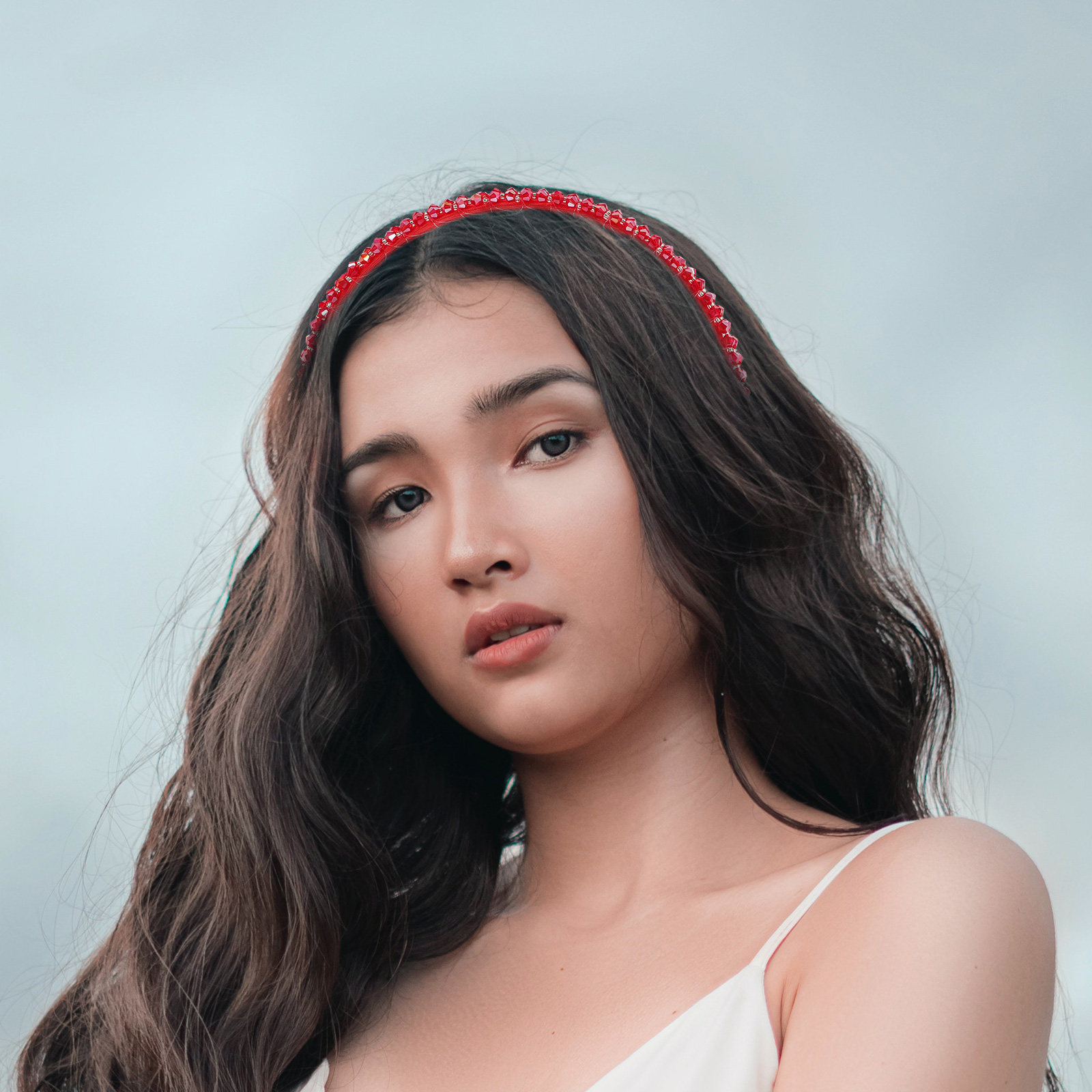 Crystal Headband Red for Women - Women'S Formal Accessories 评论和价格