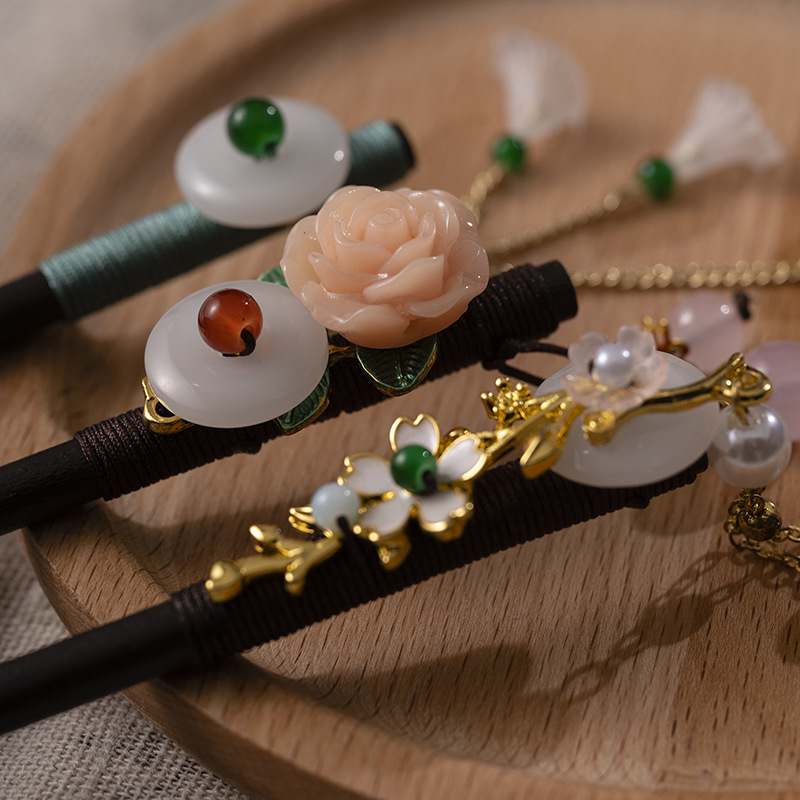 1Pc Wooden Hairpin Headdress f - Women'S Accessories H&M 评论和价格