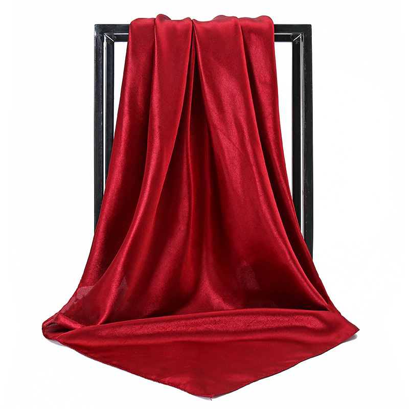 Women Fashion 90*90cm Autumn S - Silk Scarf Square 评论和价格