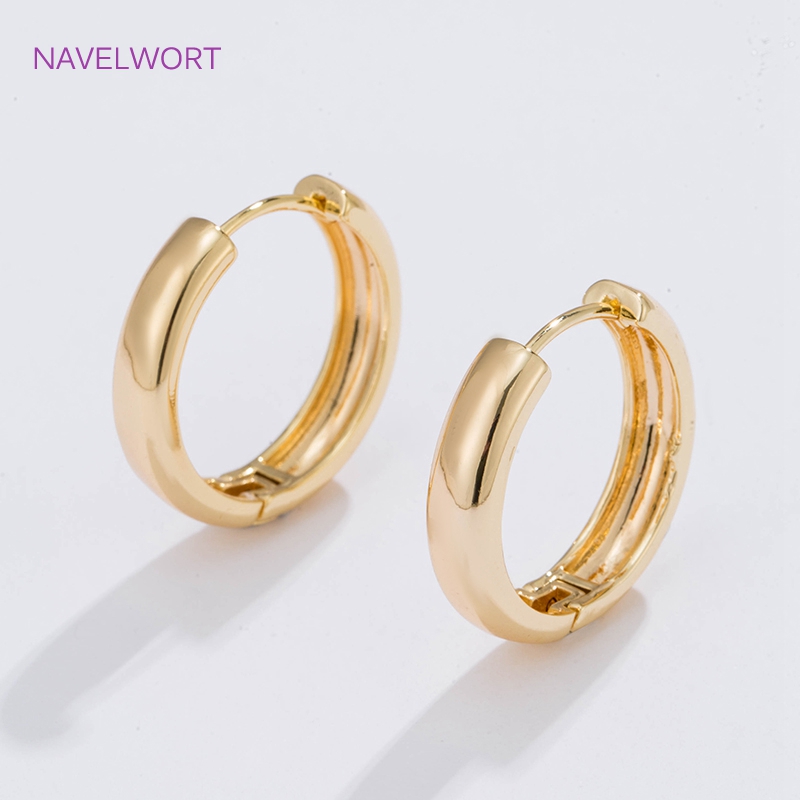 6 Sizes Gold Plated Circle Hoo - Women Accessories Earrings 评论和价格