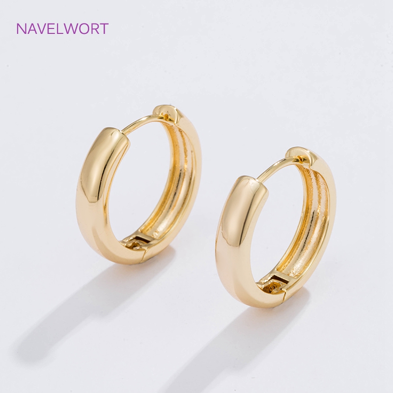 6 Sizes Gold Plated Circle Hoo - Women Accessories Earrings 评论和价格