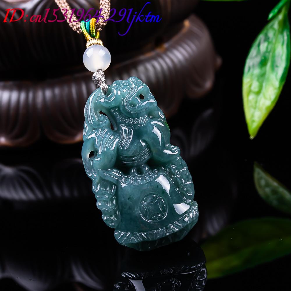 Burmese Jadeite Pixiu Pendant  - Women Accessories For Gift 评论和价格