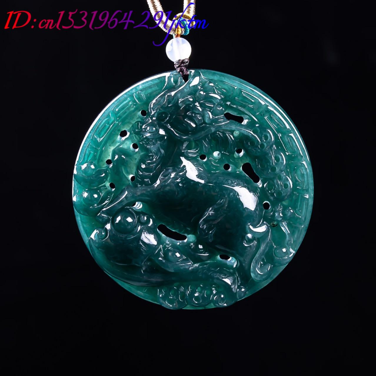 Burmese Jadeite Dragon Pendant - Women Accessories For Gift 评论和价格