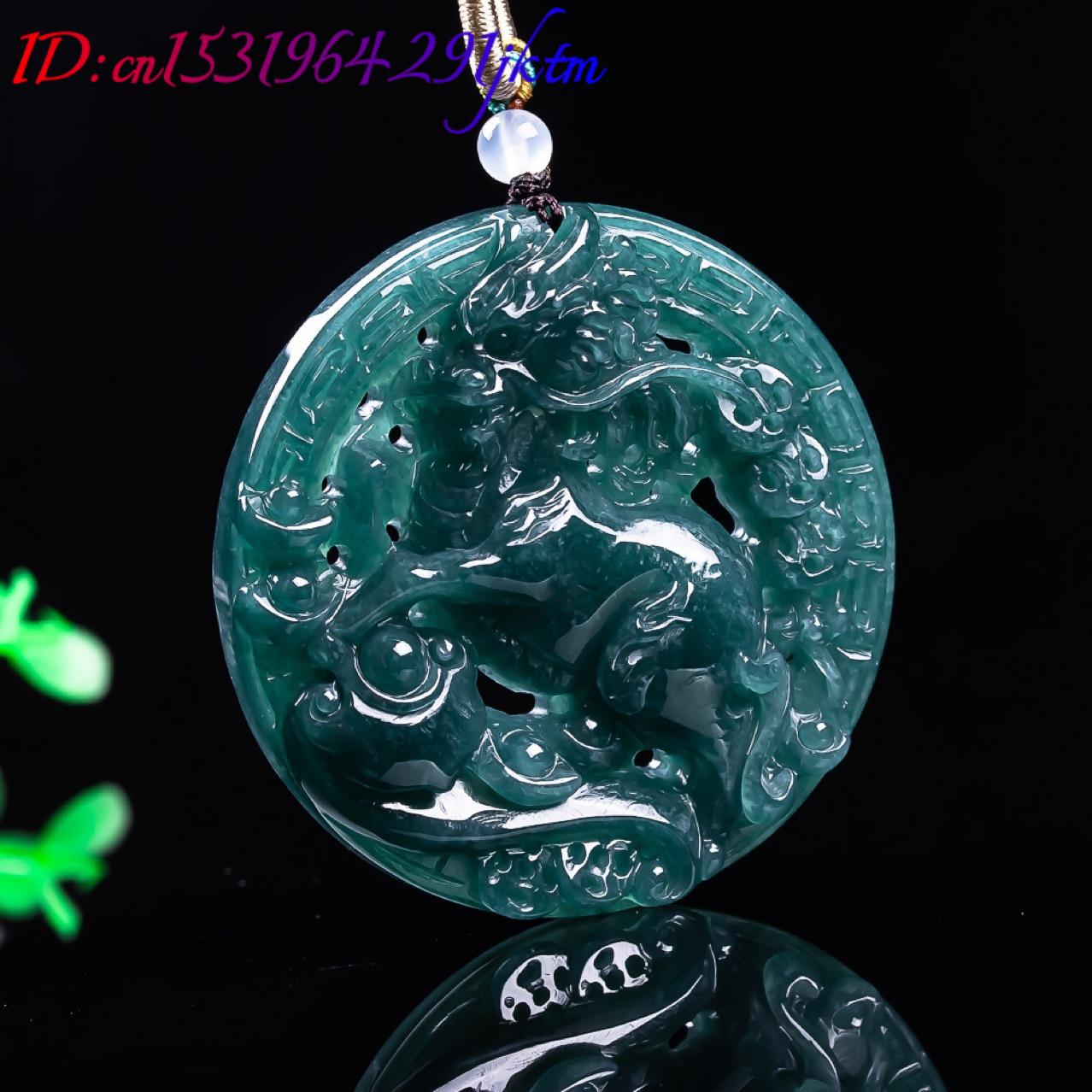 Burmese Jadeite Dragon Pendant - Women Accessories For Gift 评论和价格