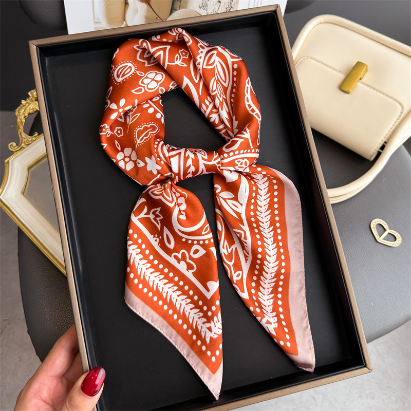 1Pc cashew print fashion silk  - Silk Scarf Square 评论和价格