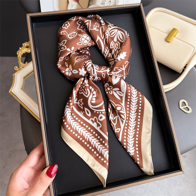 1Pc cashew print fashion silk  - Silk Scarf Square 评论和价格