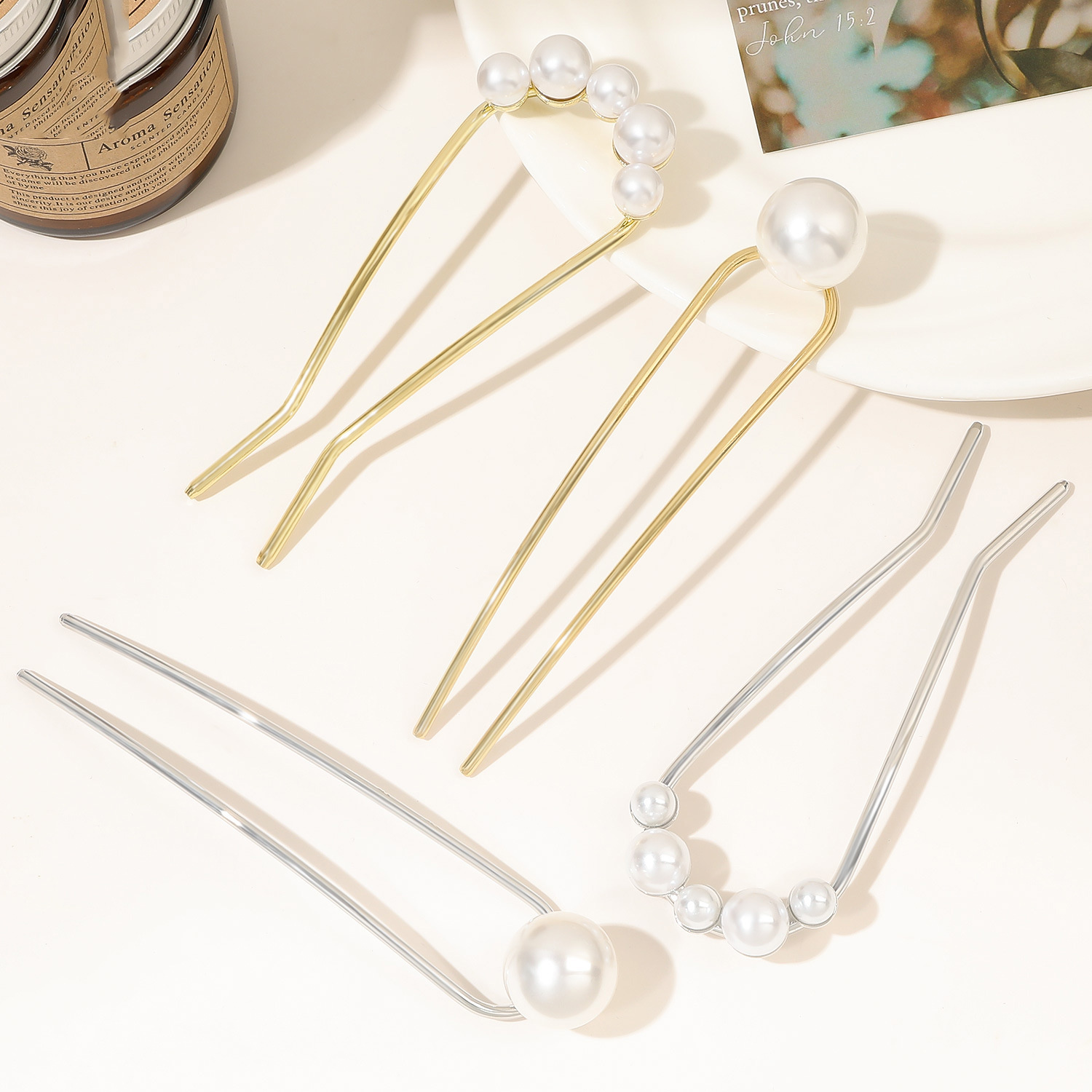 New Metal Vintage U Shape Hair - Women Accessories Trendy 评论和价格