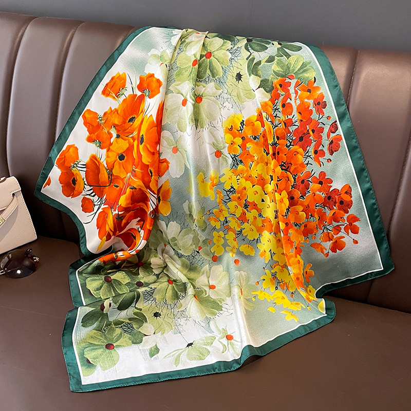 70x70cm Silk Scarf Square For  - Silk Scarf Square 评论和价格
