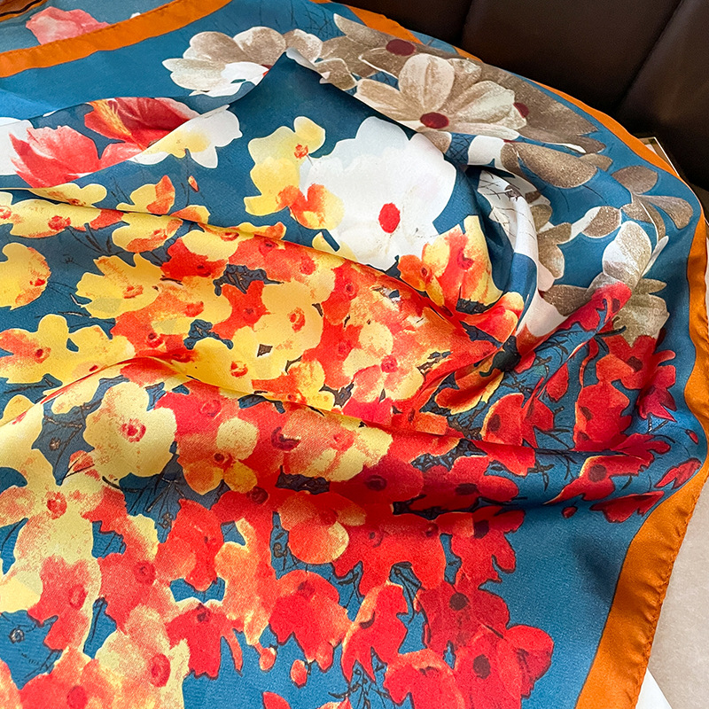 70x70cm Silk Scarf Square For  - Silk Scarf Square 评论和价格