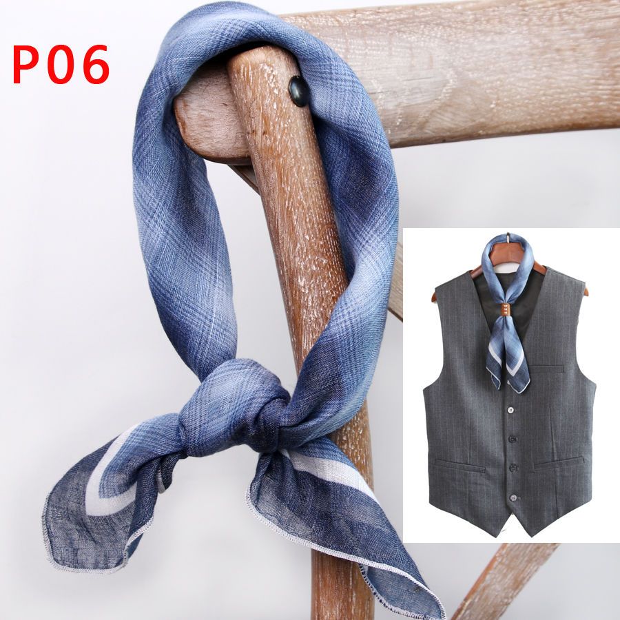 Men's Square Scarf with Button - Silk Scarf Square 评论和价格
