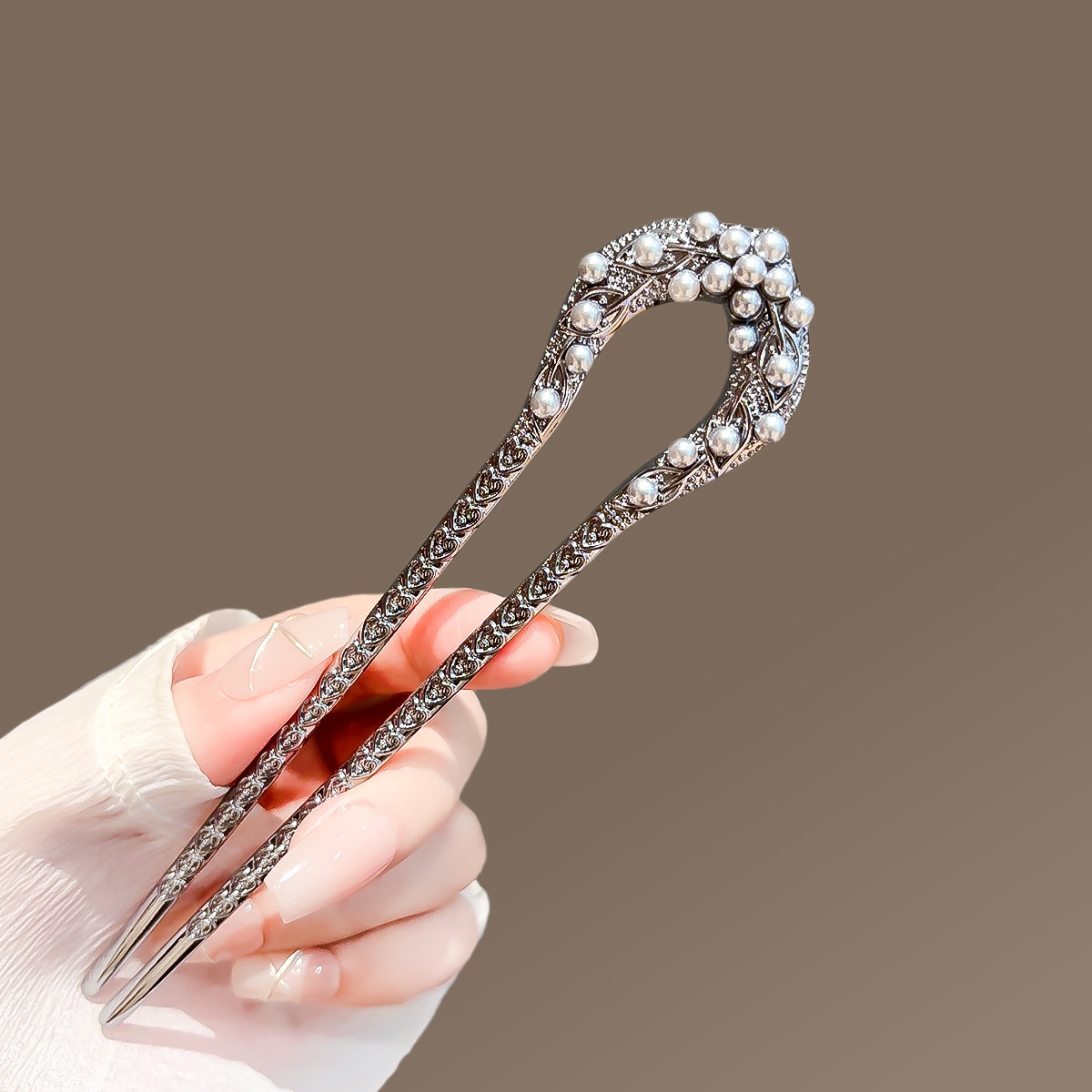 New Pearl U Shaped Hairpin For - Women Accessories Trendy 评论和价格