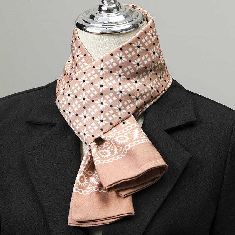 Men's Scarf Imitation Silk Nec - Silk Scarf Square 评论和价格