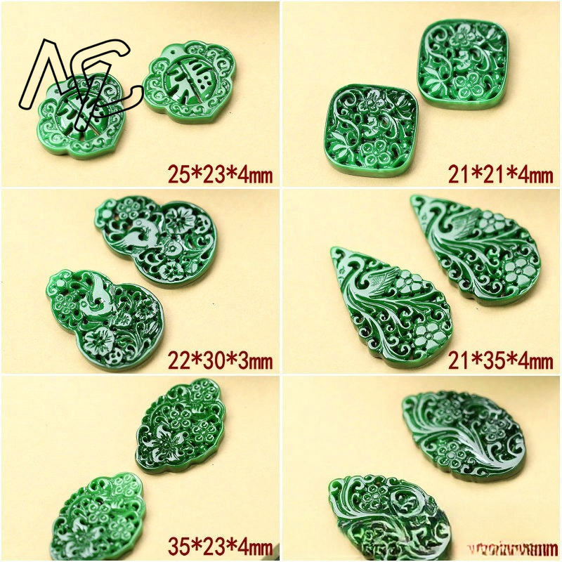 2pcs DIY Natural Dry Green Eme - Women Accessories For Gift 评论和价格
