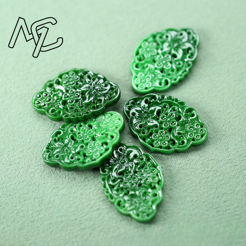 2pcs DIY Natural Dry Green Eme - Women Accessories For Gift 评论和价格