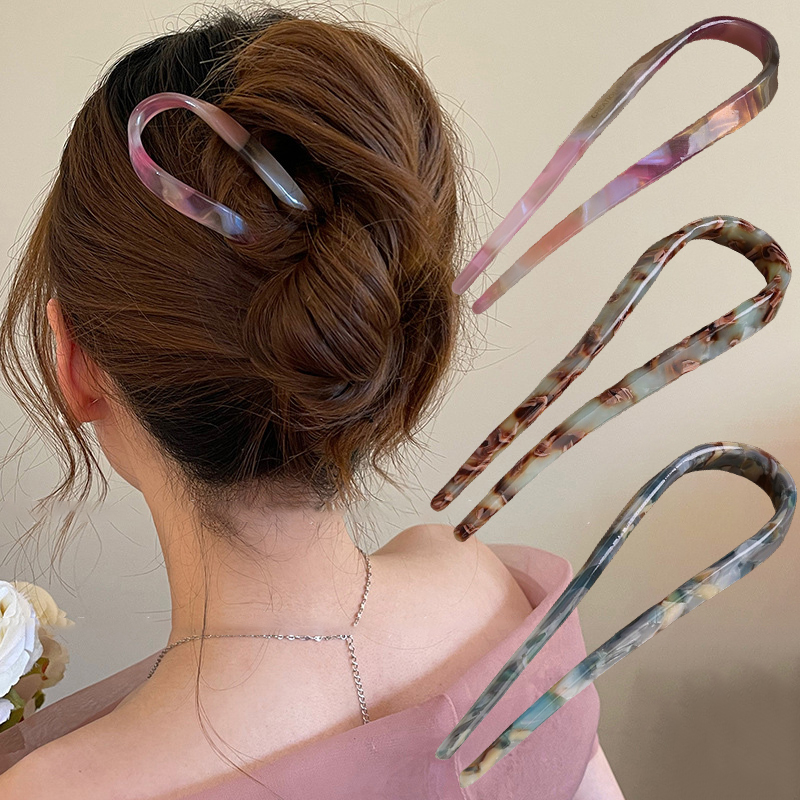 U-Shaped Hair Sticks Acetate A - Women'S Accessories H&M 评论和价格