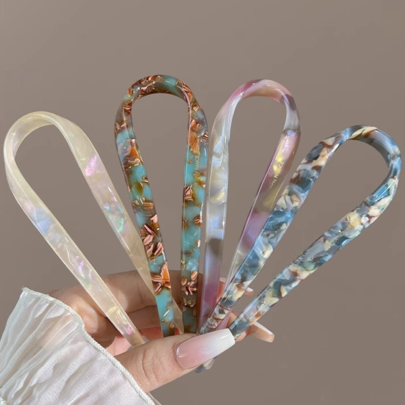 U-Shaped Hair Sticks Acetate A - Women'S Accessories H&M 评论和价格