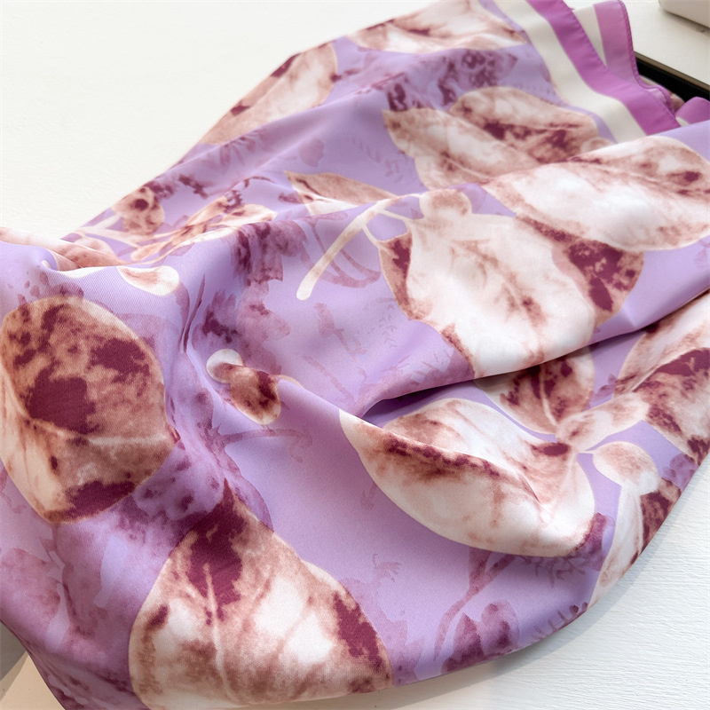 Retro 90cm Printed Large Squar - Silk Scarf Square 评论和价格