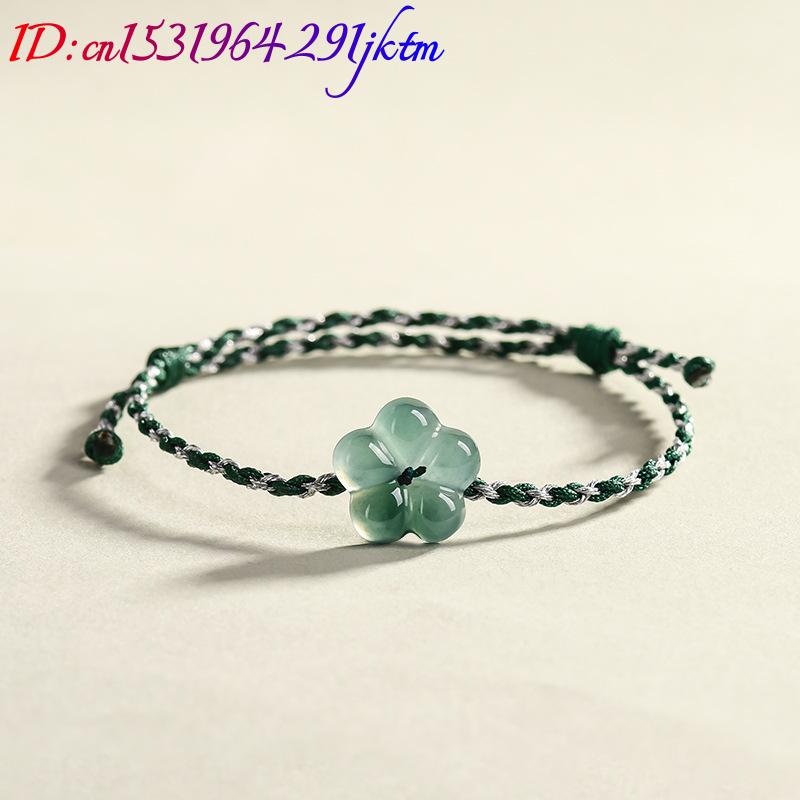 Burmese Jadeite Flower Bracele - Women Accessories For Gift 评论和价格