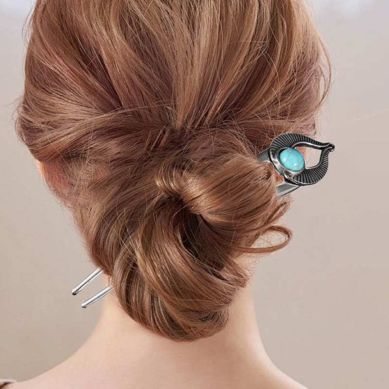 Egypt Turquoise U Shape Hair F - Women Accessories Trendy 评论和价格