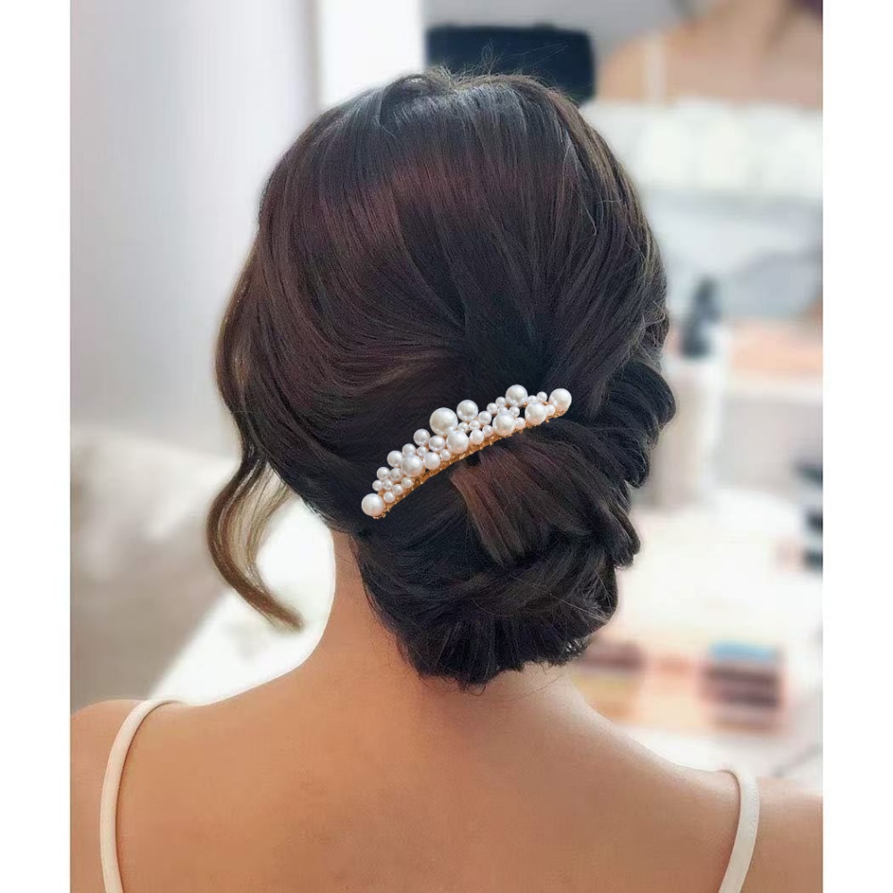 Luxury Pearl Bridal Hair Comb  - Women'S Formal Accessories 评论和价格