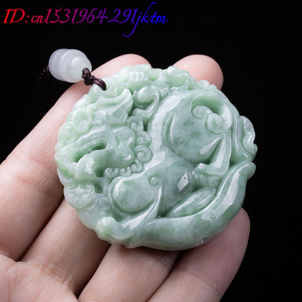 Natural Myanmar Jadeite Pixiu  - Women Accessories For Gift 评论和价格