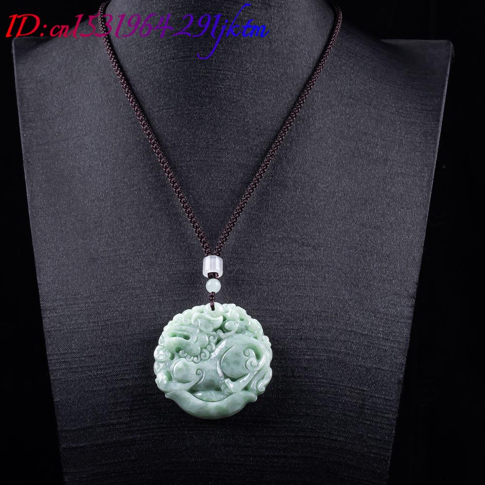 Natural Myanmar Jadeite Pixiu  - Women Accessories For Gift 评论和价格