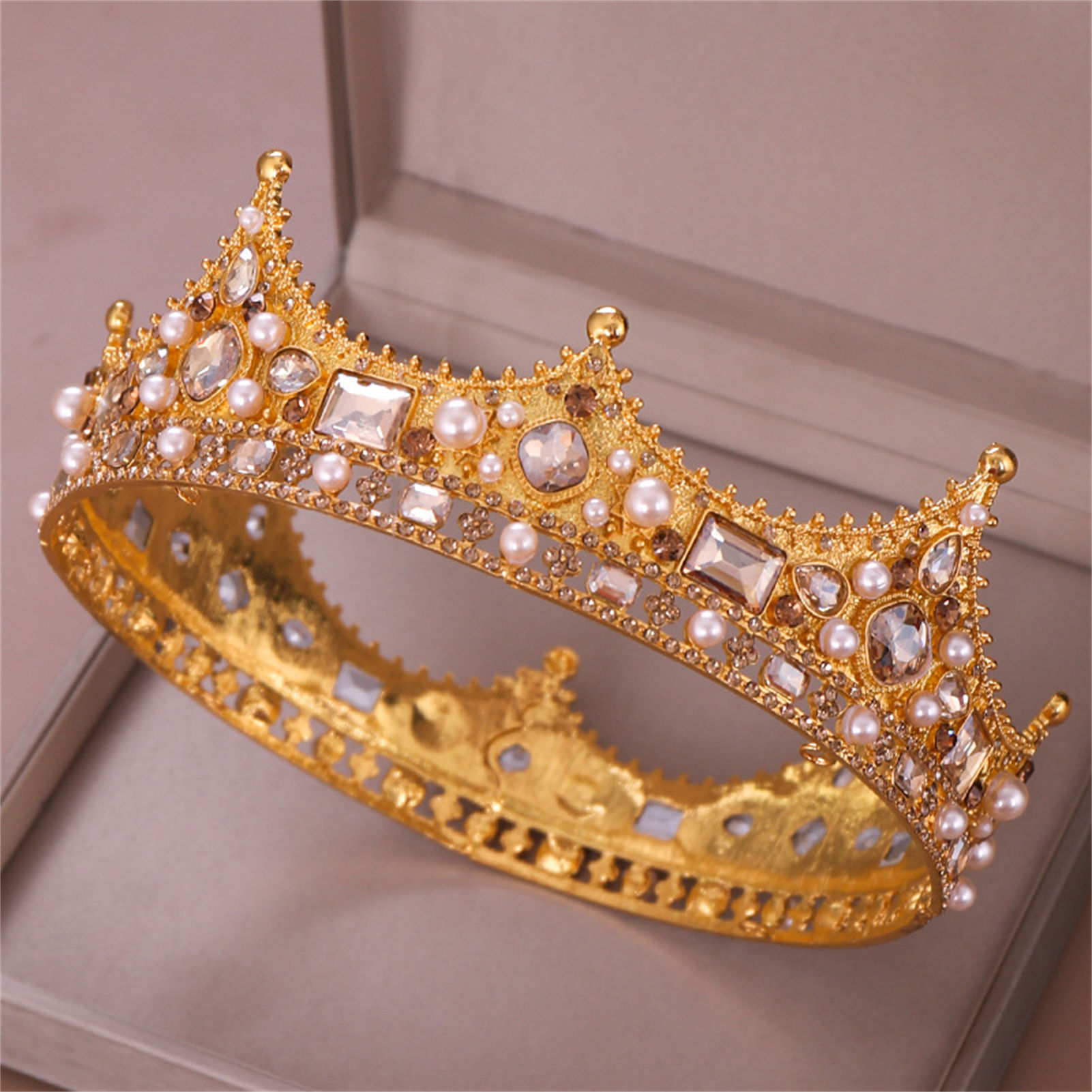 Alloy Crown Tiara Retro Bridal - Women Accessories For Wedding 评论和价格