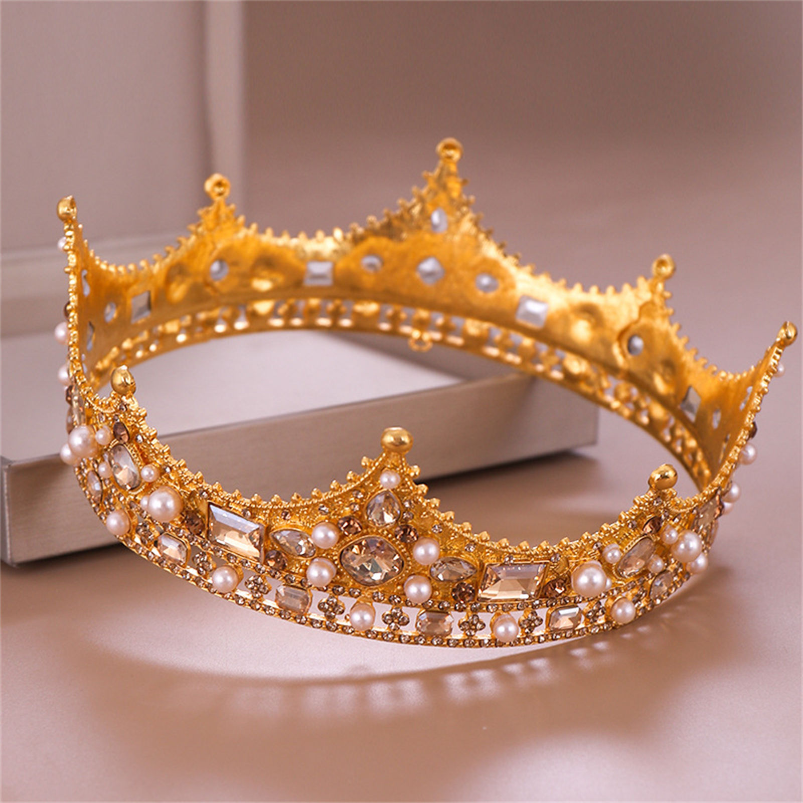 Bridal Crown Rhinestone Tiara  - Women Accessories For Wedding 评论和价格