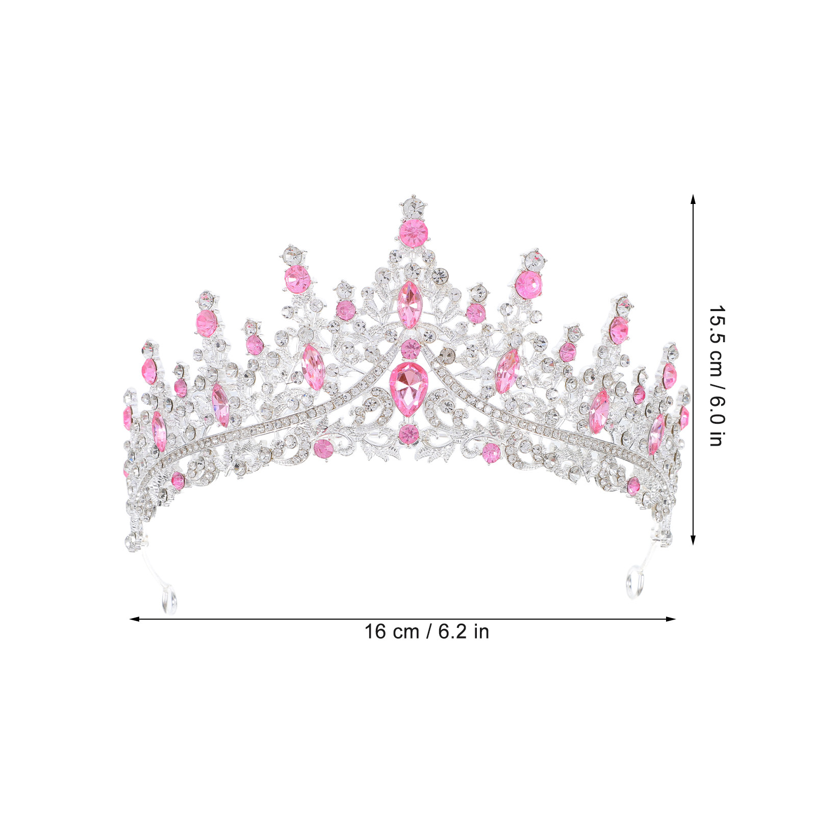 Rhinestone Crown Hairband Eleg - Women Accessories For Wedding 评论和价格