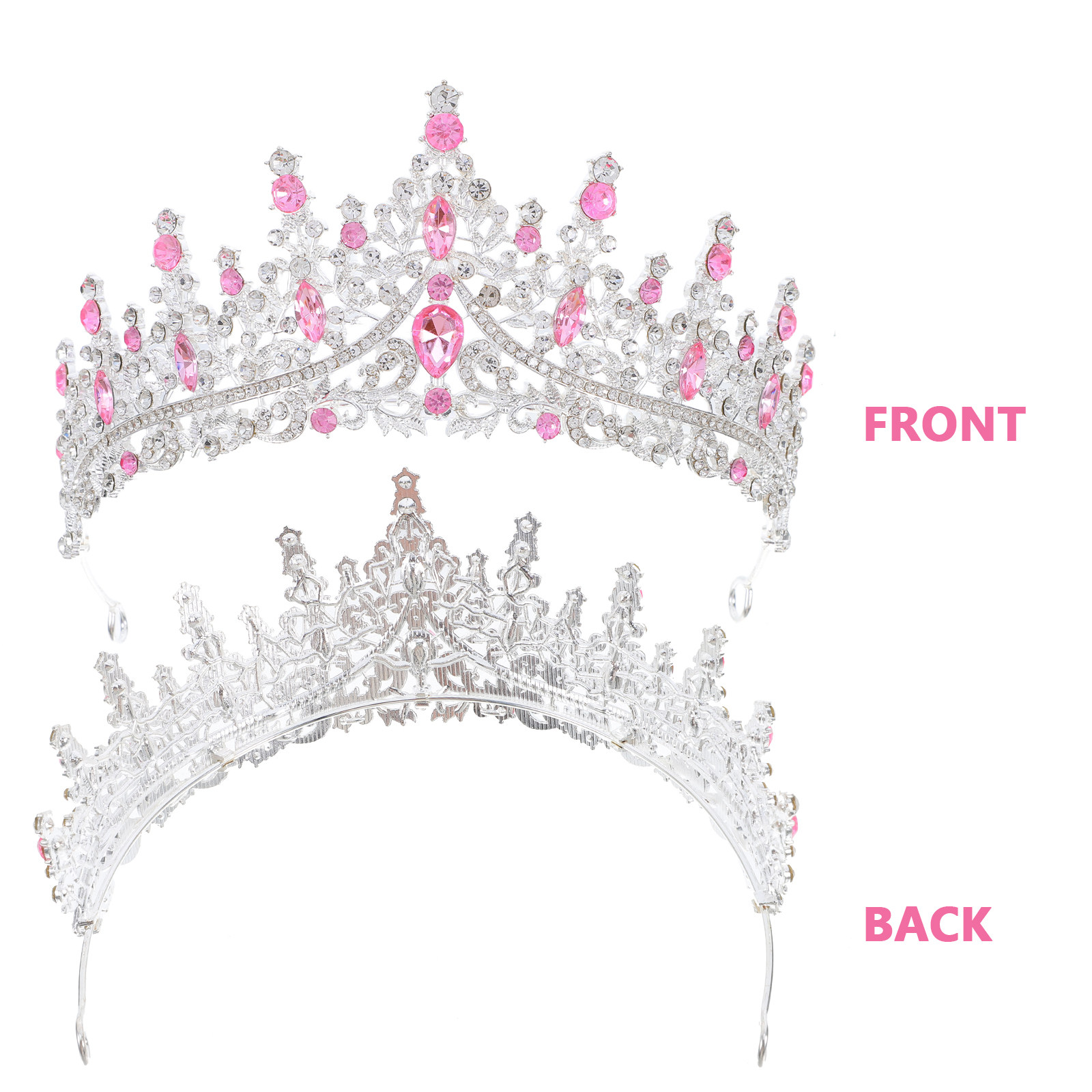Rhinestone Crown Hairband Eleg - Women Accessories For Wedding 评论和价格