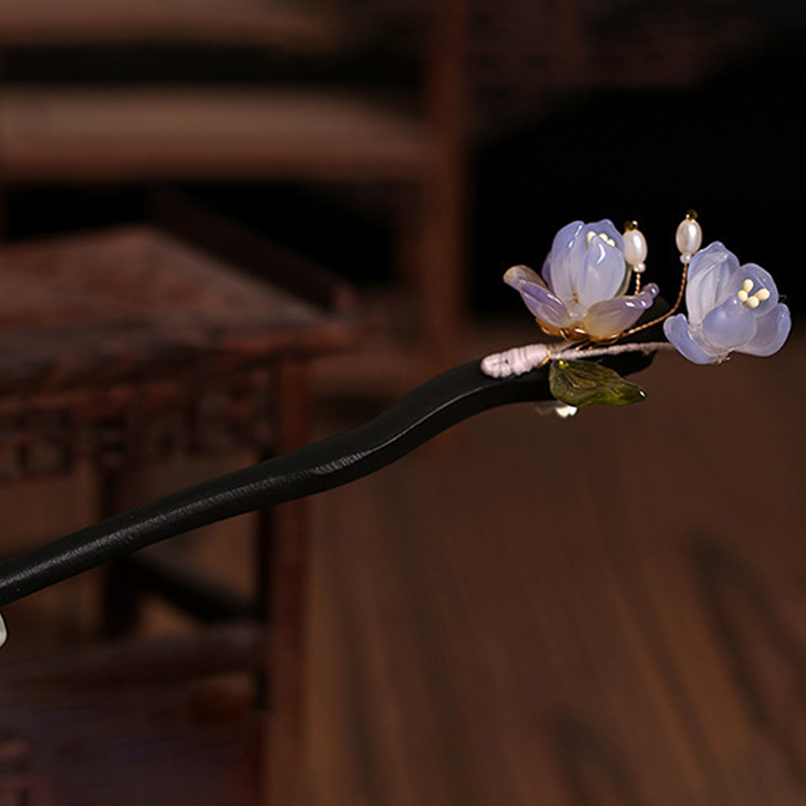 Vintage Wooden Flower Hairpin  - Women Accessories Trendy 评论和价格