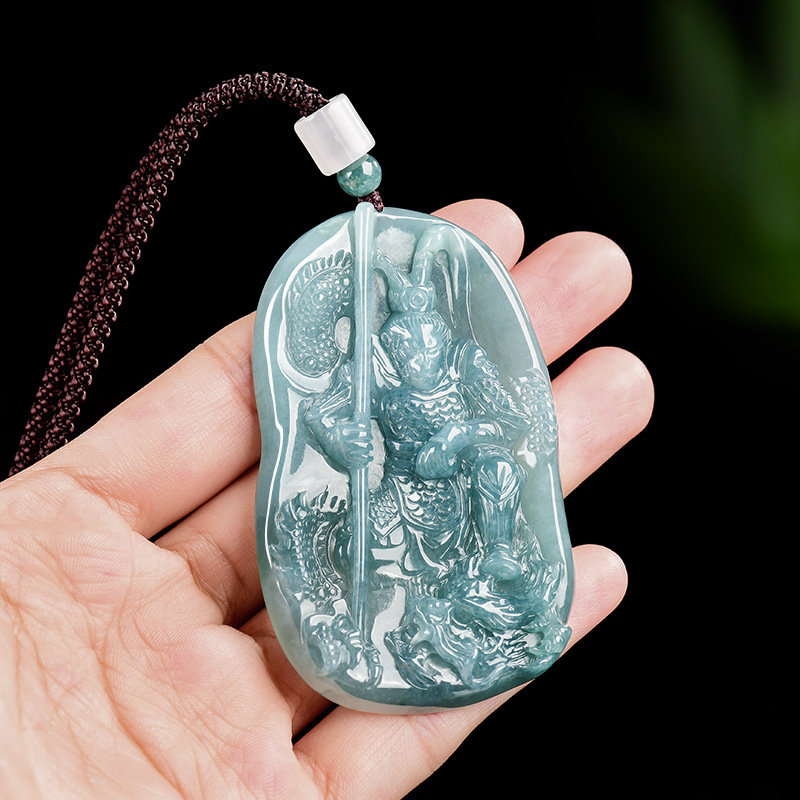 Burmese Jadeite Monkey King Pe - Women Accessories For Gift 评论和价格